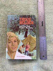 TRIXIE BELDEN #2 And The Red Trailer Mystery Book Hardcover Julie Campbell - Picture 1 of 6