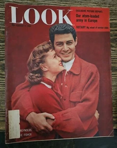 LOOK Magazine February 22, 1955 Debbie Reynolds, Eddie Fisher, Atom Loaded Army - Picture 1 of 1