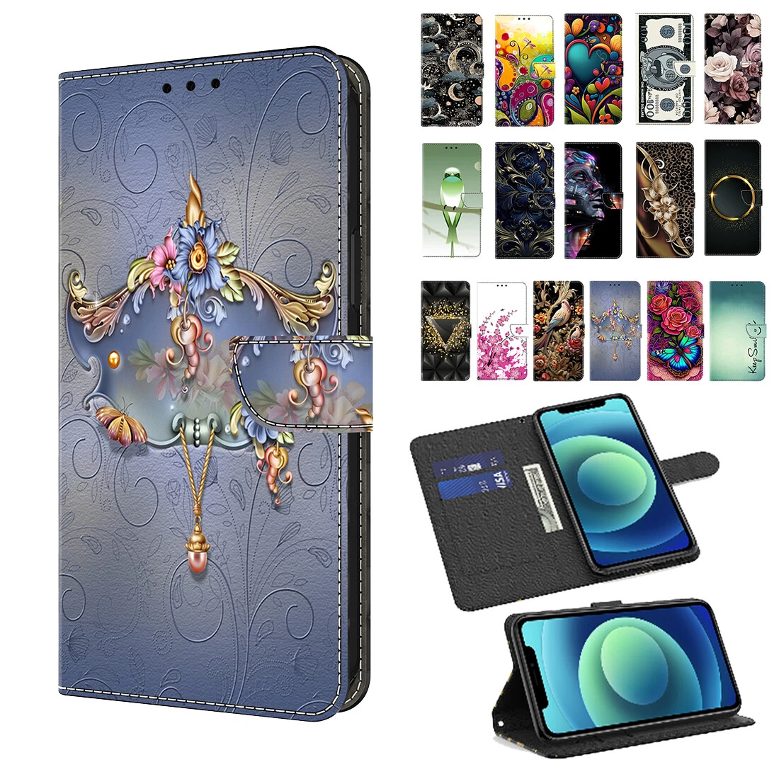 Leder Klapphülle Mit Band Für Xiaomi Redmi Note 8 Pro – Praktisch & Stylisch Mit Kette