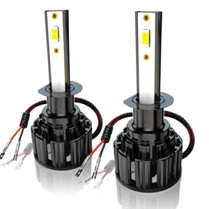 2Pcs NEW CSP LED Headlight Bulbs Super power combo For BMW E30 E34 E24 E36 E38 - Foto 1 di 11
