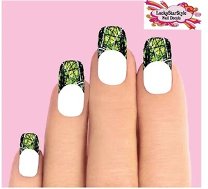 Tobogán de uñas Waterslide Nail Tips Set de 10 - Camuflaje verde roble Realtree - Imagen 1 de 1