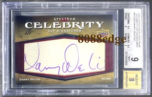 2008 UD SPECTRUM CELEBRITY CUT AUTO: DANNY DeVITO #1/1 OF AUTOGRAPH"TWINS" BGS 9 - Picture 1 of 7