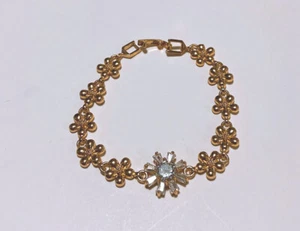 2020 Fashion Crystal Zircon Flower Bracelet Chain Bangle Women Jewelry - Picture 1 of 3