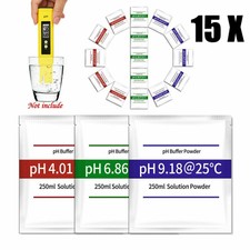 15 X Buffer Solution Powder 4.01/6.86/9.18 pH Phosphate Calibration Water Test