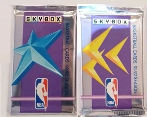 2x Sealed Pack 1991 Skybox NBA Basketball Booster Packs Jordan Wax Topps  - Bild 1 von 1