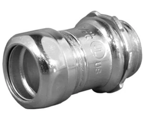 7150ST O-Z/GEDNEY 1-1/2 INCH STEEL STRAIGHT EMT COMPRESSION CONNECTOR INSULATED - Picture 1 of 1