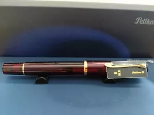 Pelikan M200 Red Demonstrator Fountain Pen 2002 Discontinued (M Steel Nib) - Picture 1 of 7