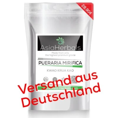 ASIA HERBALS THAILAND 130 Pueraria Mirifica Kapseln - 500mg - Vollspektrum - Premium Qualität - Vegan