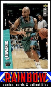 1996 Collector's Choice #158 Blue Edwards    Vancouver Grizzlies