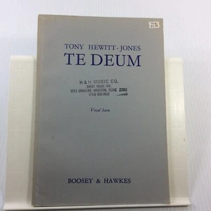 Te Deum Tony Hewitt Jones Choral Music Songbook SATB - Picture 1 of 12