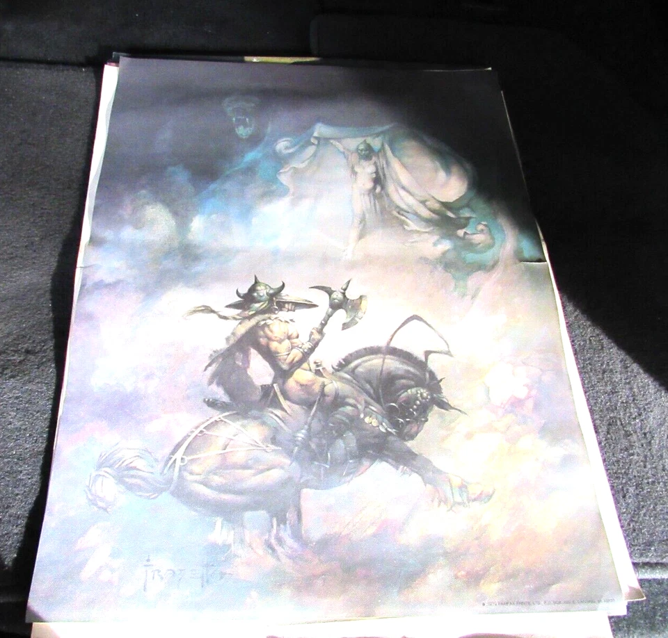 Impresión litográfica de colección Frank Frazetta "La aparición" 1979 Foto 1 de 4