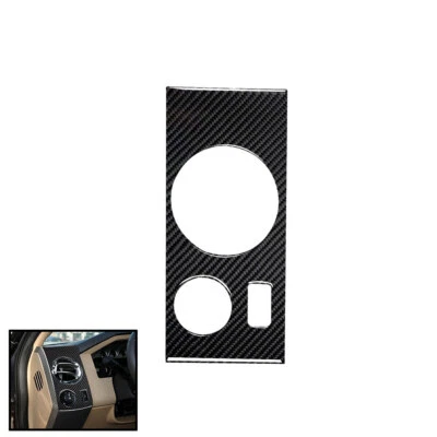 Pegatina de embellecedores de panel de salida de aire izquierdo de fibra de carbono para Ford F-650/750 2011-2013 Foto 1 de 4