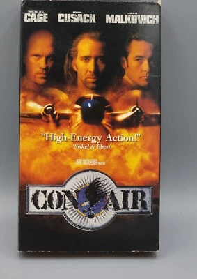 Con Air VHS 1997 Nicolas Cage John Cusack John Malkovich Action Adventure Movie - Image 1 of 3