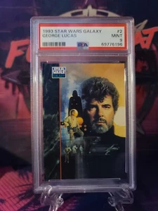 Topps Star Wars Galaxy Series 1 1993 George Lucas #2 PSA 9 como nuevo - Imagen 1 de 2