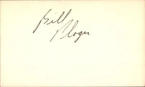 Bill Plager Signed 3x5 Index Card Cut d.2016 Minnesota North Stars Blues Flames - Picture 1 of 1