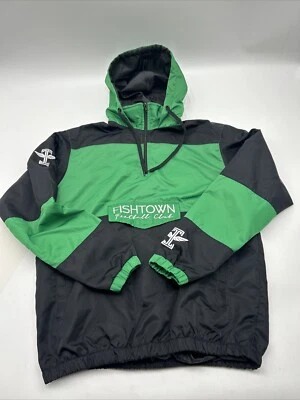 Куртка мужская Fishtown FC размер БОЛЬШОЙ 1/4 на молнии зеленая черная куртка - Изображение 1 из 4