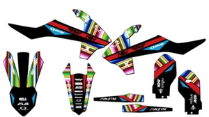 2021-2024 MC 85 SERAPE Black Senge Graphics Kit Compatible with GASGAS - Picture 1 of 10