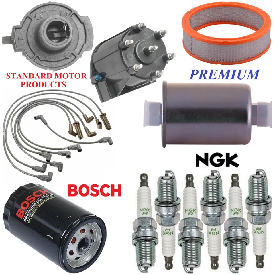 Tune Up Kit Filters Cap Wire Spark Plugs For GMC S15 JIMMY V6 4.3L 1988-1991 - Image 1 of 1
