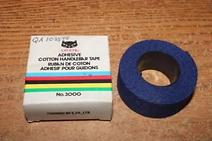 NOS CAT EYE 3000 Dark Blue/Navy COTTON bicycle handlebar tape bar wrap BAR END - Picture 1 of 3
