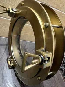 Brass Porthole Window Boat Porthole Window Door Window Glass Porthole - Picture 1 of 2