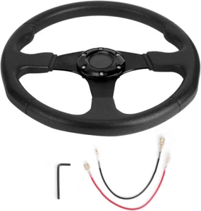 Universal Racing Steering Wheel, 14 Inch 6 Bolts Car Sport Steering Wheel, Pu... - Picture 1 of 12