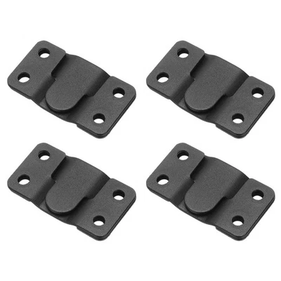 8 Pcs Flush Mount Bracket, 54 x 30mm Photo Frame Hook Picture Hangers, Black - Image 1 of 4