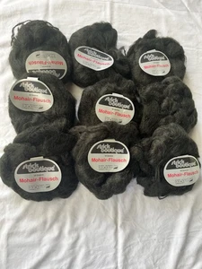 Mohair Polyakryl  Wolle Strickgarn Häckel Garn 450 Gr. Schwarz - Bild 1 von 3