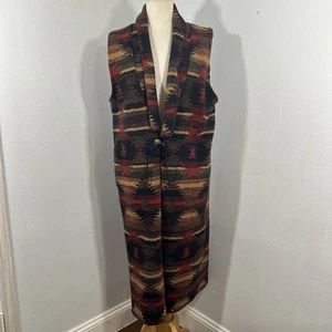 Vintage Bear Ridge Staubtuch Damen L LongLine Schal Azteken Südwesten Western USA - Bild 1 von 12