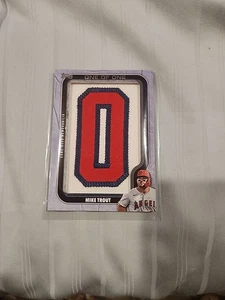 2025 Topps Update Own The Name Patch Mike Trout 1/1 #OTN-MT Angels - Bild 1 von 2