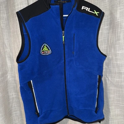 Chaleco polar Ralph Lauren RLX 2012 Transcontinental Expedition grande azul talla L Foto 1 de 4
