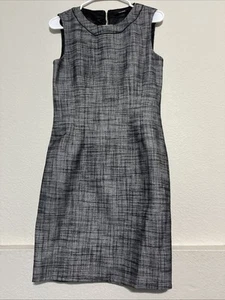 Tahari Grey Pencil Dress Size 6 - Picture 1 of 3