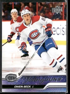 2023-24 Upper Deck #214 Owen Beck (Corner dinged) (EX) - Picture 1 of 2