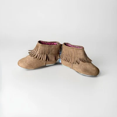 NUEVAS Botas Garanimals Pocahontas Cremallera Marrón Mocasines Talla 5 Infantil Niñas Foto 1 de 4