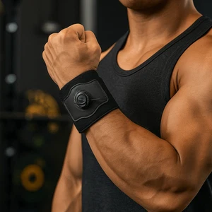 Pressurized Tennis Wrist Brace Built-in Silicone Pad Golf Wrist Strap Hiking - Picture 1 of 9