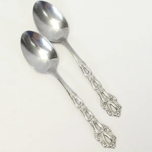 Oneida Chandelier Teaspoons 6" Community Stainless Lot of 2 - Picture 1 of 7