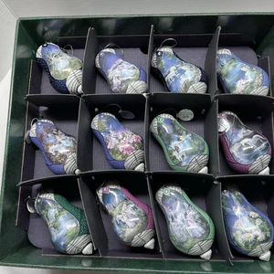 BRADFORD EDITIONS *Mimi Jobes Fairyland* CHRISTMAS ORNAMENTS 24-Pc Fairy Unicorn - Picture 1 of 12