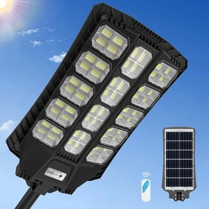 9500W Solar Street Lights Outdoor Wide Angle Solar Powered LED Light Solar - Picture 1 of 7