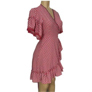 Max Studio A-Linie Boho Wickelkleid Damen Größe M Freizeit Sommerkleid - Bild 1 von 15