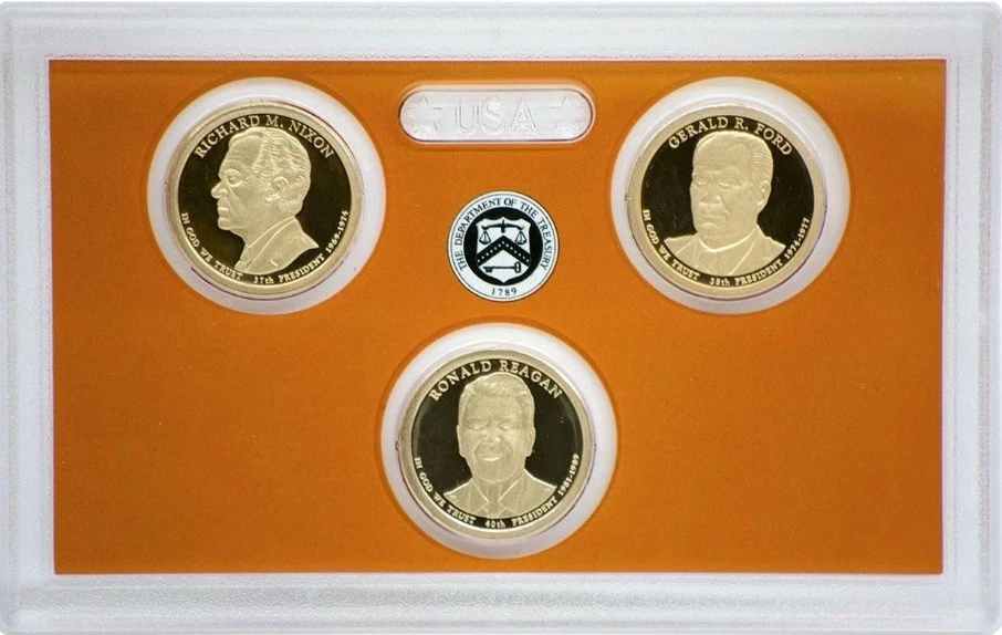 2016-S Presidential Dollars 3-Coin Proof Set - Image 1 of 1