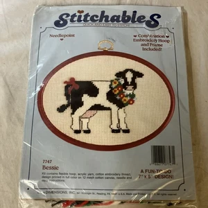 Vtg Dimensions Stitchables Counted Cross Stitch Kit 7747 BESSIE Free Shipping! - Picture 1 of 3