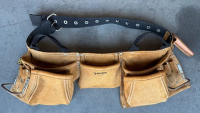 HUSKY NO. 527X - Bolsa de herramientas artesanales de cuero personalizada bolsa para uñas Foto 1 de 3