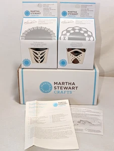 NIB Martha Stewart Crafts Circle Edge punch set 2 dotted diamonds & fronds dots - Picture 1 of 10