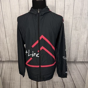 Chaqueta cortavientos ligera Nix + Lino XL negra y rosa con cremallera completa para hombre nueva con etiquetas - Imagen 1 de 6