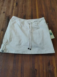 Brisas Women's XS Skort Off White Side Zip Drawstring Pockets Outdoor Hiking - Picture 1 of 10