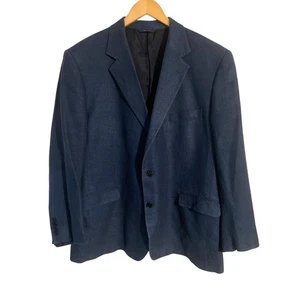 Brooks Brothers blazer sports coat men’s size 46R navy silk linen made in Italy - Picture 1 of 6