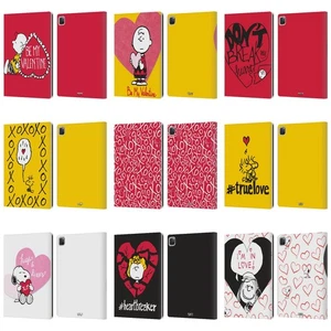 OFFICIAL PEANUTS SEALED WITH A KISS LEATHER BOOK CASE FOR APPLE iPAD - Picture 1 of 15