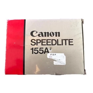 Canon Speedlite 155A Shoe Mount Flash, Untested w/ Original Case, Box, & Manual - Picture 1 of 6