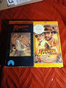 VHS Indiana Jones The Last Crusade & Raiders of The Lost Ark - Sealed - Picture 1 of 8