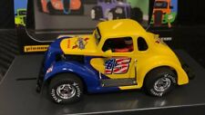 Pioneer '37 Dodge Coupe Legends Racer Sunoco Yellow-Blue #15 P130 1/32 Slot Car