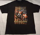2013 Men's Xl Harley Davidson Black Live Free Ride Free Indiana Graphic T Shirt